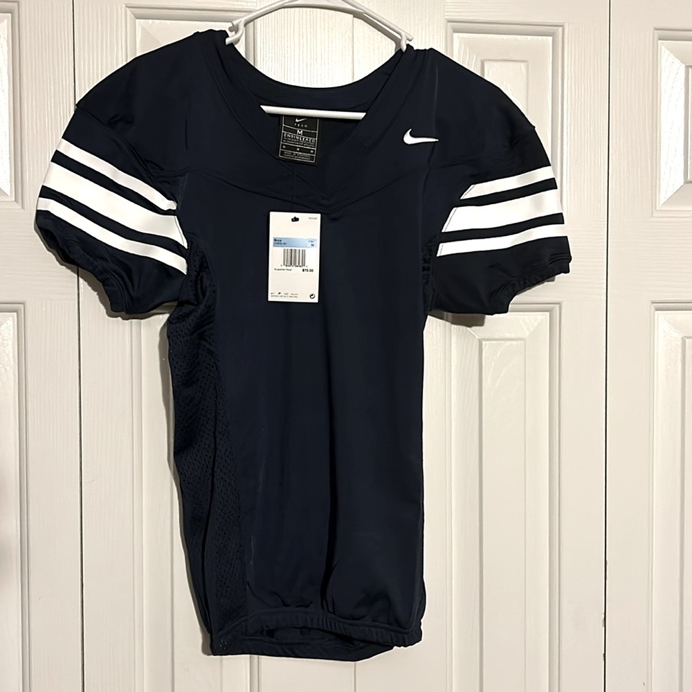 Nike Football Practice Jersey - Navy and White Stripe, new top